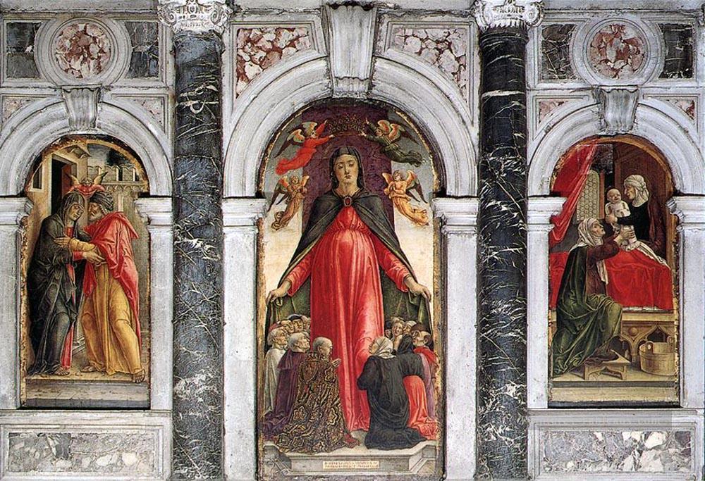 Triptyque 1473 Bartolomeo Vivarini Peintures à l'huile